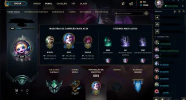 Conta LOL plat 2