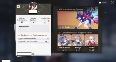 Seele, SW, Bronya, Clara, Yanqing + 18.6k jades- Honkai Star