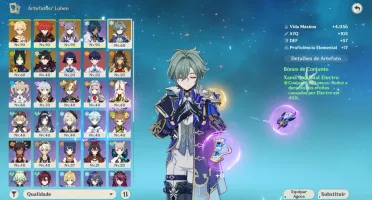 Conta Genshin Impact | Diluc + Lohen + Wriothesley
