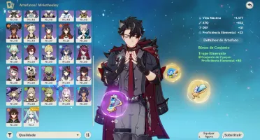 Conta Genshin Impact | Diluc + Lohen + Wriothesley
