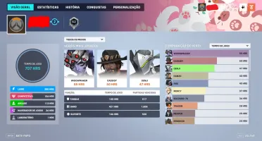 Conta Blizzard OVERWATCH 2 |6 GOLDEN GUNS|+200 LENDÁRIAS