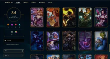 CONTA PRATA IV - LVL 42 - 136 Campeões - 84 skins