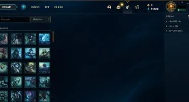 Conta TODOS OS CHAMPS + SKINS RARAS