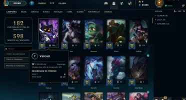 Conta TODOS OS CHAMPS + SKINS RARAS