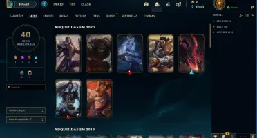 Conta TODOS OS CHAMPS + SKINS RARAS