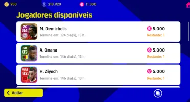 Conta de efootball mobile