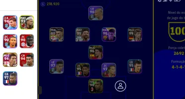 Conta de efootball mobile