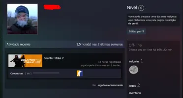 CONTA CS2 com Prime + Insígnia de Lealdade + Medalha 5 Anos