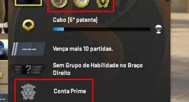 CONTA CS2 com Prime + Insígnia de Lealdade + Medalha 5 Anos
