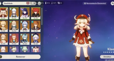 Conta Genshin 12 Personage 5* - 5 armas 5* - Quase todos 4*