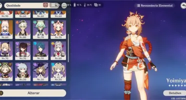 Conta Genshin 12 Personage 5* - 5 armas 5* - Quase todos 4*