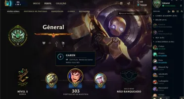 CONTA LEAGUE OF LEGENDS