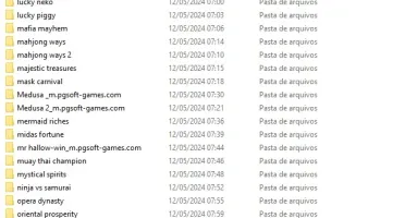 Pack de jogos da Originais da PgSoft