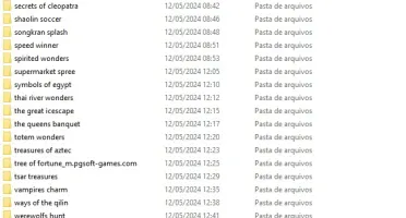 Pack de jogos da Originais da PgSoft
