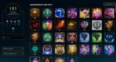 CONTA PLATINA LOL S9 TODOS CAMPEOES