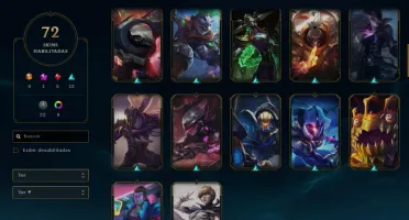 CONTA PLATINA LOL S9 TODOS CAMPEOES