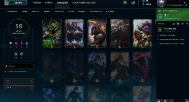Conta P3 com varias skins