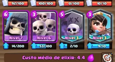 Conta clash royale nv 12