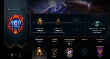 Conta LOL - Tds Campeões | 125 Skins (3 Ultimates)