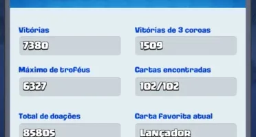 Conta Clash royale NV 13 com 18 cartas nivel maximo