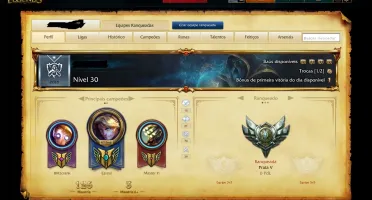 Conta League of Legends Prata V com 89 skins