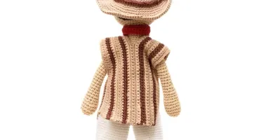 Boneco Gaúcho em amigurumi