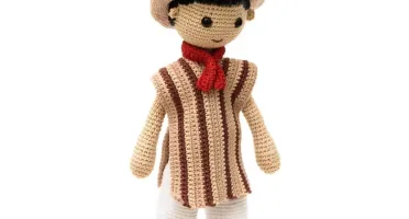 Boneco Gaúcho em amigurumi