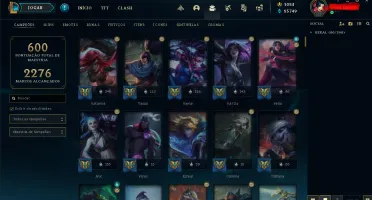250 SKINS,  1434 DE RP. ICONES E SKINS UNICAS DESSA CONTA