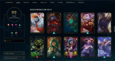 conta lol Skin e icones de 2013 (raros e full champ)