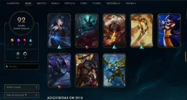 conta lol Skin e icones de 2013 (raros e full champ)
