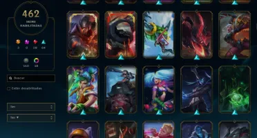 Conta league of legends 462 skins