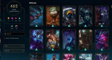 Conta league of legends 462 skins