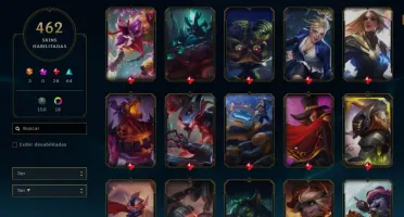 Conta league of legends 462 skins