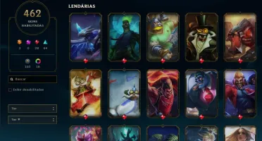 Conta league of legends 462 skins