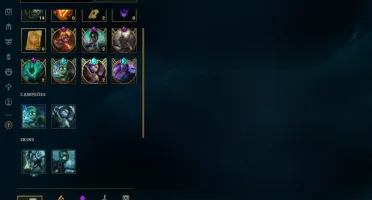 Conta Platina IV com 34 skins habilitadas + de 80 campeões