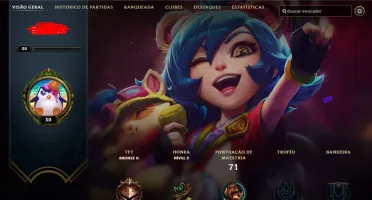 Conta LOL Unranked Level 30