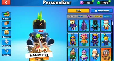 Conta com 24 skin especial é passe grátis permanente .