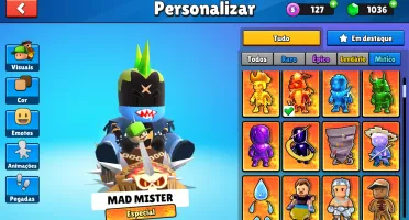 Conta com 24 skin especial é passe grátis permanente .