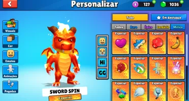 Conta com 24 skin especial é passe grátis permanente .