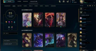Conta de LoL Prata 1 ( 80 Campeões ) ( Lux elemental )