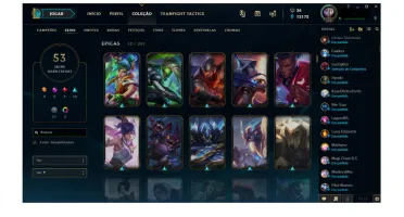 Conta Lol gold Muitas skins