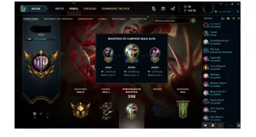 Conta Lol gold Muitas skins