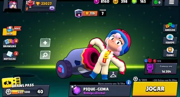 53 brawlers no total + 165 gemas / 23 mil troféus