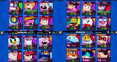 53 brawlers no total + 165 gemas / 23 mil troféus