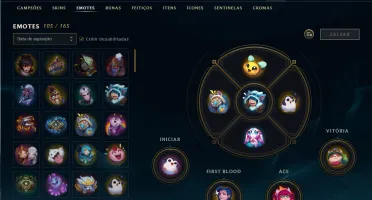 Conta Platina, Honra 4, 268 skins, incluindo ultimate.