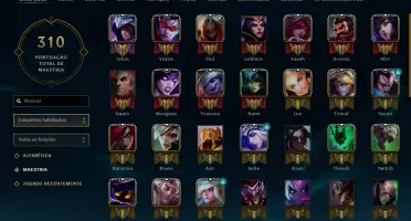 Conta: Ouro V / LvL 100/ / 77 Campeões / 21 Skins / Etc..