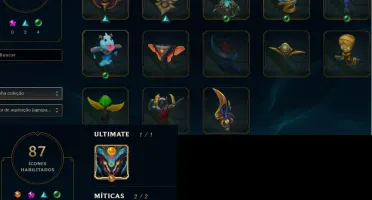 Conta: Ouro V / LvL 100/ / 77 Campeões / 21 Skins / Etc..