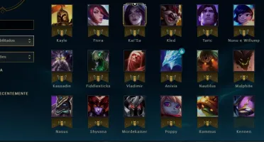Conta: Ouro V / LvL 100/ / 77 Campeões / 21 Skins / Etc..
