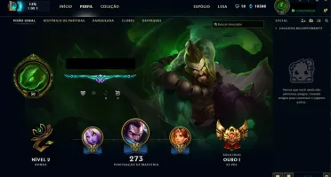 Conta League of Legends Ouro I