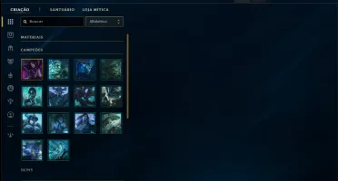 Unranked com 40 CHamps e 3 Skins